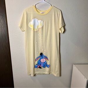 Vintage Disney Yellow Eeyore Winnie the Pooh Nightgown